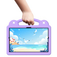 Detské puzdro pre Samsung Tab A8 X200 / X205, Cute Patterns, so stojanom, fialové