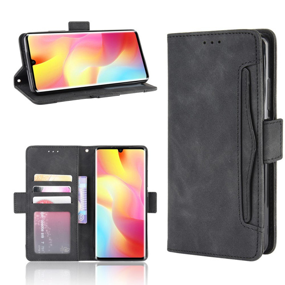Klapkové puzdro pre Xiaomi Mi Note 10 Lite, Card Slot, čierne