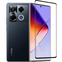 3D tvrdené sklo pre Infinix Note 40 Pro Plus, čierny rám