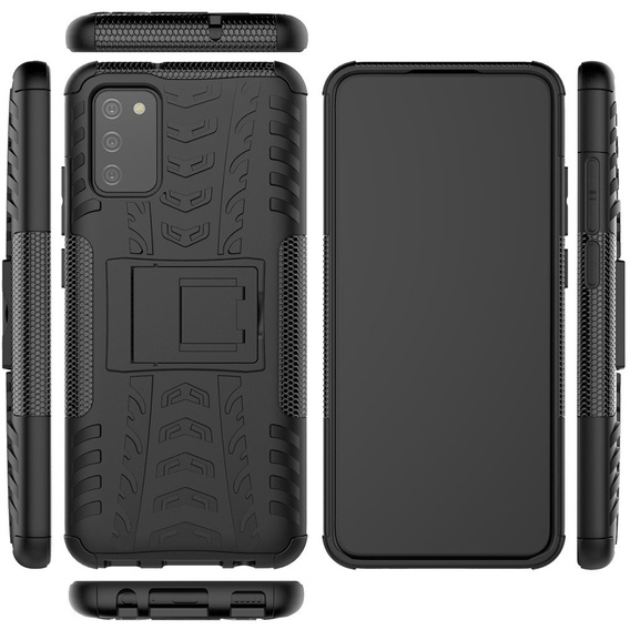 Obal na mobil pre Samsung Galaxy A02s, Tire Armor, čierne