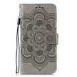 Klapkové puzdro pre Xiaomi Redmi Note 9s/ 9 Pro, Mandala Flower, sivé