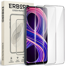 2x tvrdené sklo pre Realme 8 5G, ERBORD 9H Hard Glass na displeji