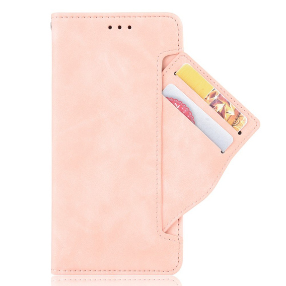 Klapkové puzdro pre Poco F5 Pro 5G, Card Slot, ružové