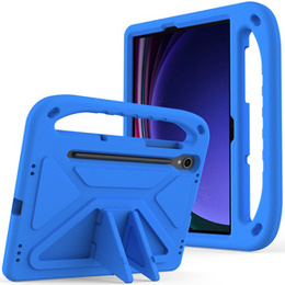 Detské puzdro pre Samsung Galaxy Tab S10 Lite / S10 FE / S9 FE, s rukoväťou, modré