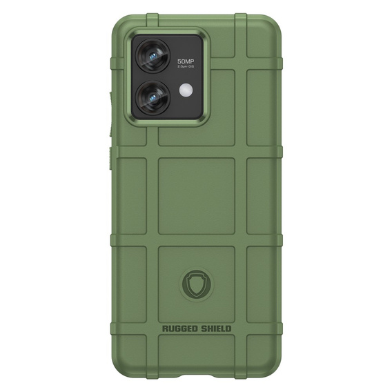 Obal na mobil pre Motorola Edge 40 Neo, Rugged Shield, zelený