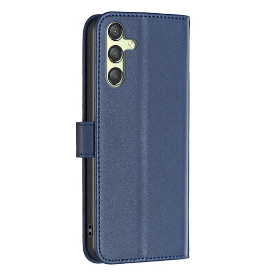 Klapkové puzdro pre Samsung Galaxy A25 5G, BINFEN Wallet, modré + 9H sklo