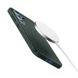 Puzdro Spigen pre Samsung Galaxy S25, Thin Fit Mag, zelené + tvrdené sklo 9H