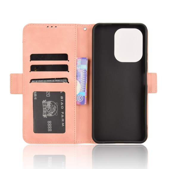 Klapkové puzdro pre Xiaomi Redmi 13, Card Slot, ružové