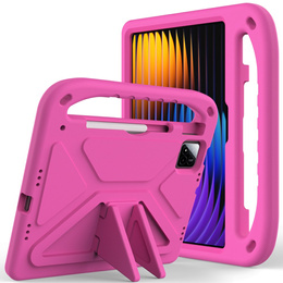 Detské puzdro pre Xiaomi Pad 7 / 7 Pro, s rukoväťou, ružové
