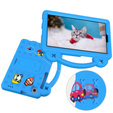 Detské puzdro pre Samsung Galaxy Tab A7 Lite 8.7 T220/T225, Cute Patterns, so stojanom, modré