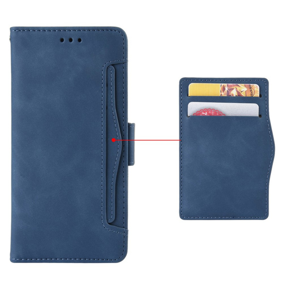 Klapkové puzdro pre Xiaomi Poco F7 Ultra, Card Slot, tmavomodré