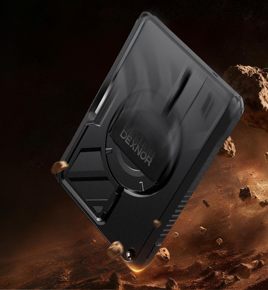 Puzdro Dexnor 360° s remienkom a držiakom na stylus pre iPad 10,2" 2021/2020/2019 (9./8./7. generácia)