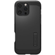 Puzdro Spigen pre iPhone 16 Pro, Tough Armor Mag MagSafe, čierne + tvrdené sklo 9H