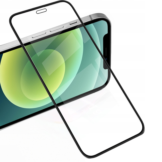 2x tvrdené sklo pre iPhone 12 Mini, ERBORD 3D pre celý displej