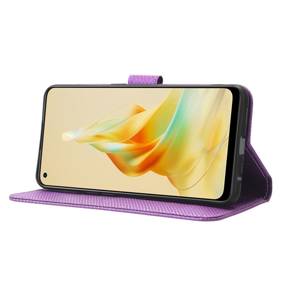 Klapkové puzdro pre Oppo Reno8 T 4G, Wallet Smart Magnet, fialové