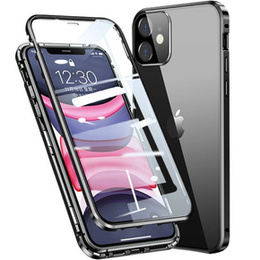 Puzdro pre iPhone 11, Magnetic Dual Glass, čierne