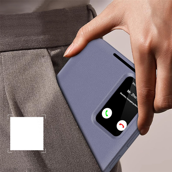 Puzdro Smart View Wallet pre Samsung Galaxy S26, fialové