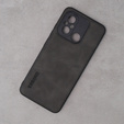 Obal na mobil pre Xiaomi Redmi 12C, ERBORD Business, s držiakom do auta, sivé