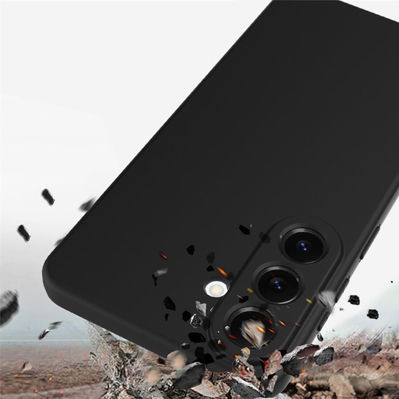 Silikónové puzdro Lite Case pre MagSafe pre Samsung Galaxy A57 5G, čierne