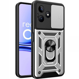 Obal na mobil pre Realme C53 4G, CamShield Slide, strieborné