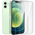 2x tvrdené sklo pre iPhone 12/12 Pro, ERBORD 9H Hard Glass na displeji
