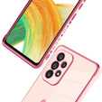 Obal na mobil pre Samsung Galaxy A33 5G, Electro heart, ružové rose gold