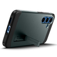Puzdro Spigen pre Samsung Galaxy S25+ Plus, Tough Armor Mag MagSafe, zelený + tvrdené sklo 9H