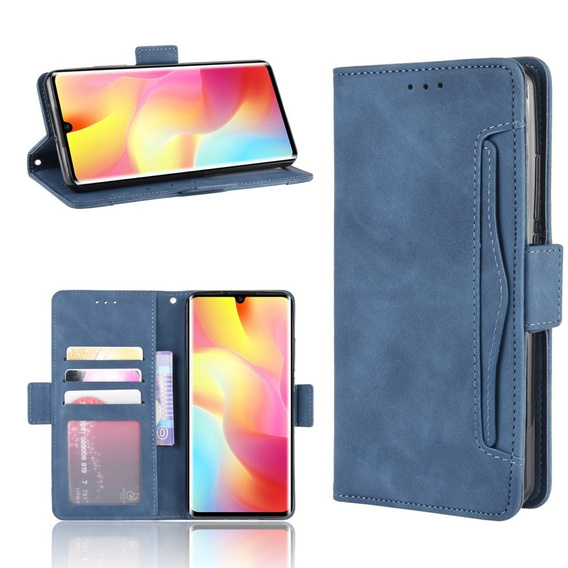 Klapkové puzdro pre Xiaomi Mi Note 10 Lite, Card Slot, modré
