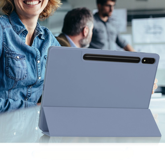 Puzdro pre Samsung Galaxy Tab S10+ Plus, Smartcase s priestorom pre stylus, fialové