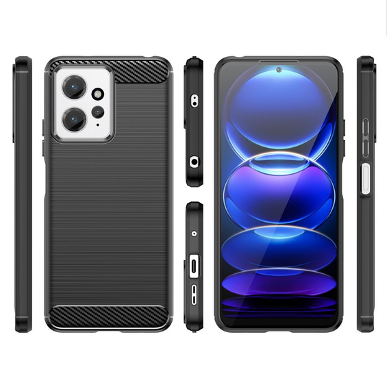 Obal na mobil pre Xiaomi Redmi Note 12 4G, Carbon, čierne