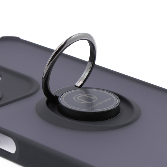 Puzdro pre Infinix Hot 30i, Frosted Ring, čierne