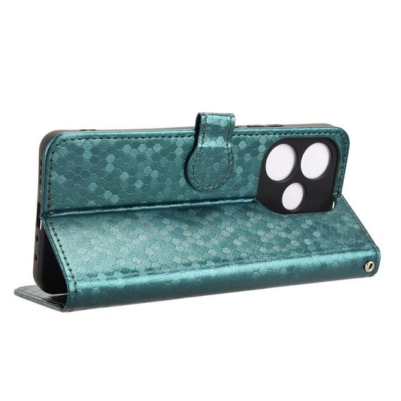 Flipové puzdro pre Oppo A5 Pro 5G, Wallet Rhombus, zelený