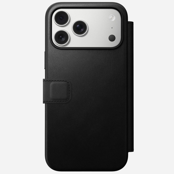 Puzdro Nomad pre iPhone 17 Pro Max, Modern Leather Folio, čierne