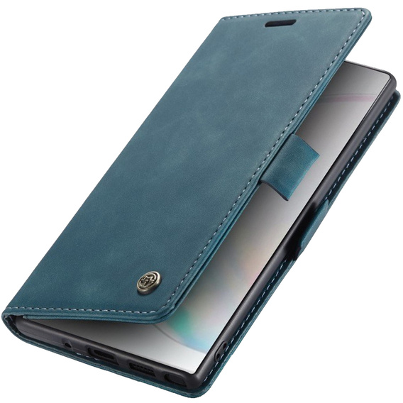 CASEME puzdro pre Samsung Galaxy Note 10 Plus/5G, Leather Wallet Case, zelený