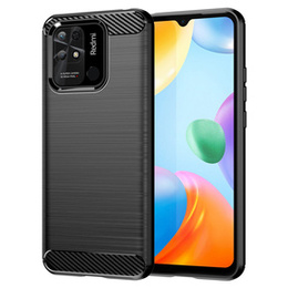 Obal na mobil pre Xiaomi Redmi 10C, Carbon, čierne