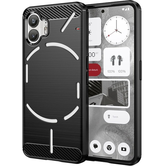 Obal na mobil pre Nothing Phone 2, Carbon, čierne
