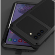 Love Mei Obal na mobil pre Samsung Galaxy S21+ Plus, armored with glass, čierne