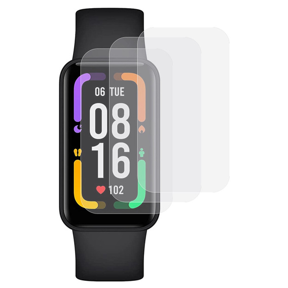 3x ERBORD Hydrogélová fólia pre Xiaomi Redmi Smart Band Pro