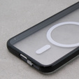 Magnetické puzdro Dual Glass MagSafe pre Samsung Galaxy S23+ Plus, čierne