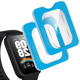 2x ERBORD tvrdené sklo pre Xiaomi Smart Band 9 Active, s montážnym rámom