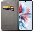Puzdro pre Oppo Reno 11F 5G, Smart Magnet, tmavomodré + 9H sklo