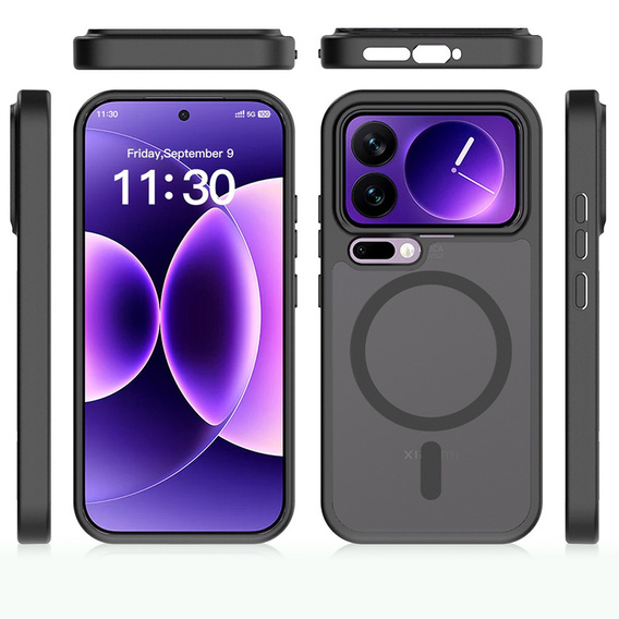 Fusion Hybrid puzdro pre MagSafe pre Xiaomi 17 Pro, čierne