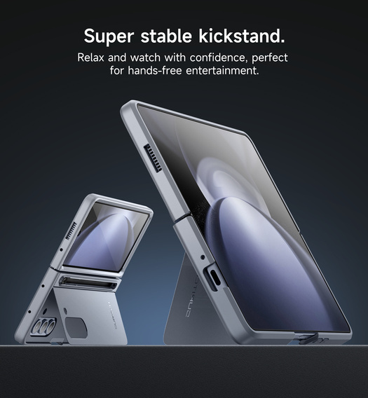 Puzdro Suritch Full Body s podstavcom a držiakom na stylus pre Samsung Galaxy Z Fold5