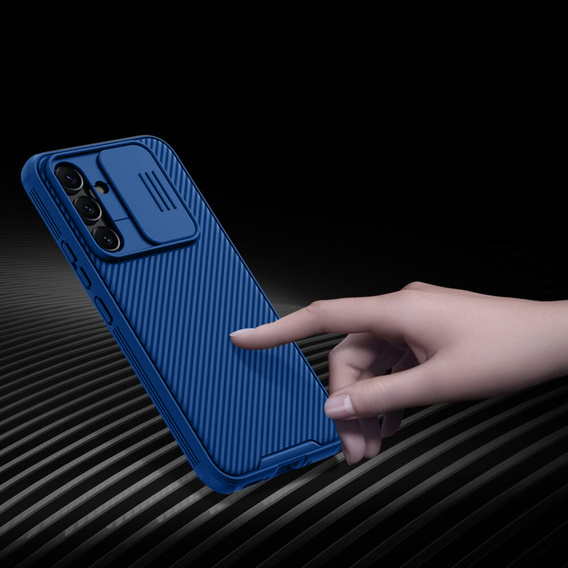 Puzdro pre Samsung Galaxy A54 5G, pancierované Nillkin, CamShield Pro, modré