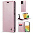 CASEME flipové puzdro pre Samsung Galaxy A33 5G, Waxy Textured, ružové