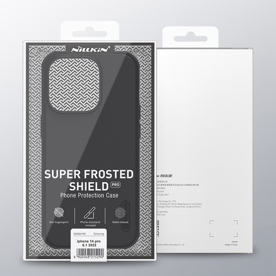 NILLKIN puzdro pre iPhone 14 Pro Max, Super Frosted Shield Case, čierne