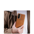 Flipové puzdro NILLKIN pre Samsung Galaxy A56, CamShield Qin Pro, kožené, čierne