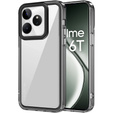 Obal na mobil pre Realme GT 6 / 6T, Fusion Hybrid, transparentné / čierne