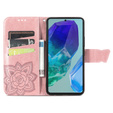 Klapkové puzdro pre Samsung Galaxy A16, Butterfly, ružové rose gold