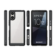 Obal na mobil pre Sony Xperia 10 VI, Fusion Hybrid, transparentné / čierne